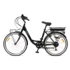 Bici Elettriche- Bici elettrica e-bike city fold green nera con pedalata assistita,  autonomia 20 km  e pieghevole