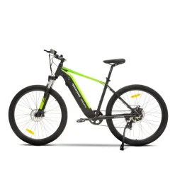 Bici Elettriche- Bici elettrica mountain bike mtb e-bike performance green con bluetooh- argento