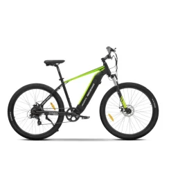 Bici Elettriche- Bici elettrica mountain bike mtb e-bike performance green con bluetooh- argento