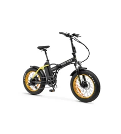 Bici Elettriche|Bici elettrica pieghevole e-bike minimax yellow con batteria 36 v - argento