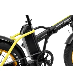 Bici Elettriche|Bici elettrica pieghevole e-bike minimax yellow con batteria 36 v - argento