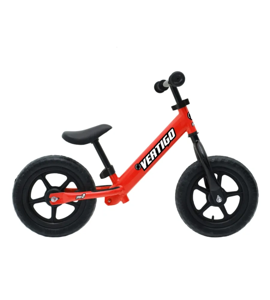 Giochi E Casette Bimbo- Bici pedagogica per bambini senza pedali, "vertigo", colore rosso