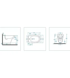 Best Bidet sospeso in ceramica bianco "serie fiore". Ceramiche E Accessori