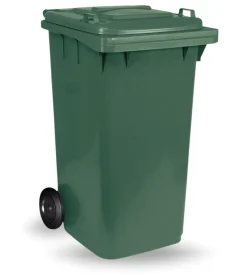 Raccolta Differenziata|Bidone pattumiera professionale per rifiuti con ruote e capienza da 120 litri, 55x49x94 cm