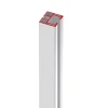 Porte, Scale E Pavimenti-Forte Binario di scorrimento per porte bianco 180 cm