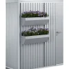 Casette Da Giardino-Biohort floraboard argento metallizzato