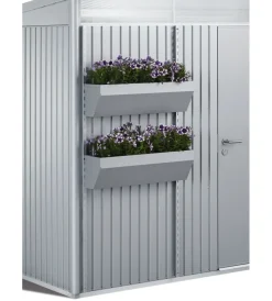 Casette Da Giardino-Biohort floraboard argento metallizzato