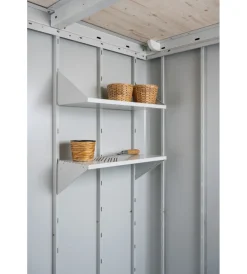 Casette Da Giardino-Biohort ripiani per casetta attrezzi neo 56x24,5 cm grigio/bianco 2r