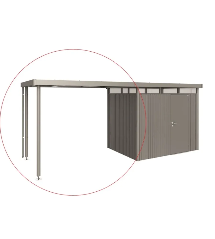 Discount tetto laterale casetta highline mis. h5 grigio quarzo Casette Da Giardino