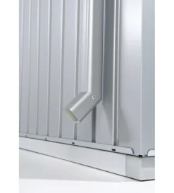 Casette Da Giardino-Biohort tubi pluviali per highline argento metallizzato, 2 unità
