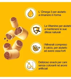 Pedigree Alimenti Secco Cane|Biscotti per cani "markies original" adulto di tutte le taglie con vitamine, calcio e omerga 3 500 gr