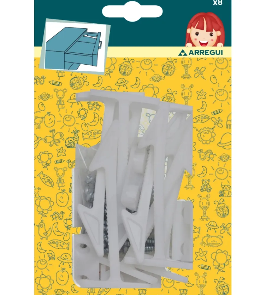 Sicurezza Infantile- Blocca cassetti dall'interno - 8 pz.