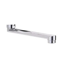 Rubinetti Vari- Bocca ovale dritta per rubinetto, 200 mm. cromata
