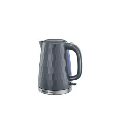 Piccoli Elettrodomestici|Bollitore elettrico "honeycomb" grigio 1,7 litri - russel hobbs