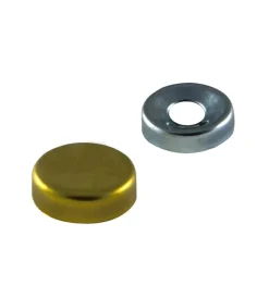 Ferramenta Per Mobili E Infissi|Borchie coprivite bombate in ottone lucido ø 16 mm. 12 pz.