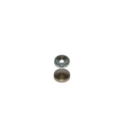 Ferramenta Per Mobili E Infissi- Borchie coprivite coniche - ø 16 mm. - ottone lucido - 12 pz.