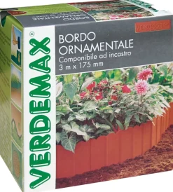 Clearance Bordo ornamentale 150x175hcm 3m terracotta Reti, Recizioni E Cancelli Per Giardino