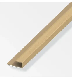 Alfer aluminium Ferramenta Per Mobili E Infissi|Bordo pvc faggio 15 x 9 aa sv - 1 metro.