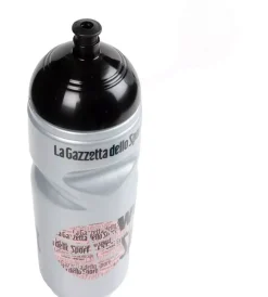 Bici- Borraccia per bicicletta gazzetta dello sport grigio perlato in plastica, 800 ml
