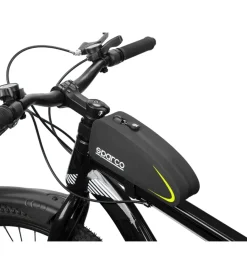 Sparco Bici|Borsa da telaio per bici in nylon , 21,5x5,5x8,5 cm
