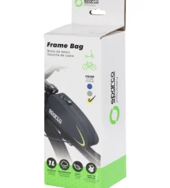 Sparco Bici|Borsa da telaio per bici in nylon , 21,5x5,5x8,5 cm