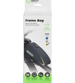 Sparco Bici|Borsa da telaio per bici in nylon , 21,5x5,5x8,5 cm