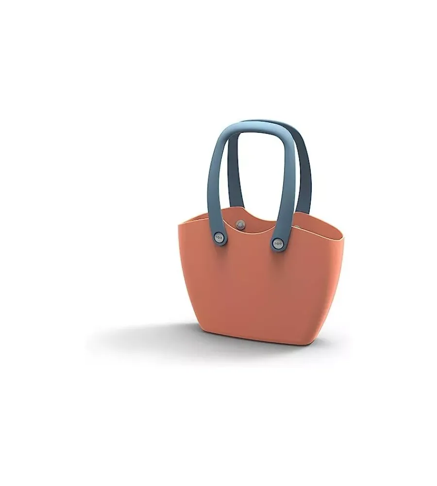 Irrigazione-G.F. Borsa in plastica morbida color salmone -