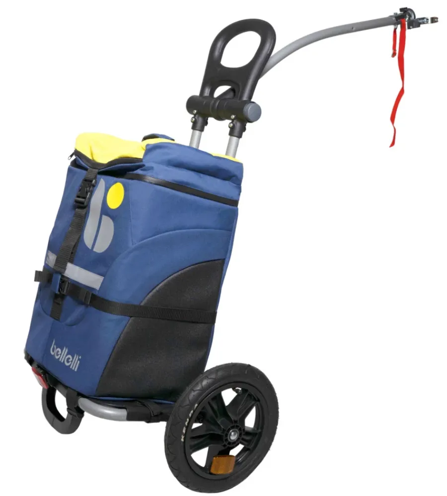 Bici- Borsa per bici bellelli "b-tourist" blu/giallo, portata massima 25 kg