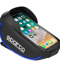 Sparco Bici|Borsa porta cellulare per bici in microfibra, 19x11x5,5 cm
