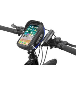 Sparco Bici|Borsa porta cellulare per bici in microfibra, 19x11x5,5 cm