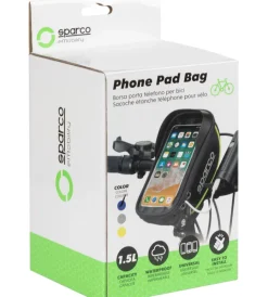 Sparco Bici|Borsa porta cellulare per bici in microfibra, 19x11x5,5 cm