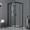 Clearance Box doccia "luna" semicircolare nero opaco, 80x80x190 cm Docce E Accessori
