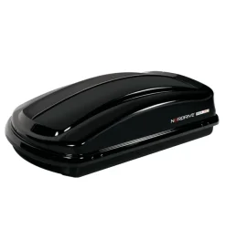 New Box tetto per auto 330 litri  in abs nero lucido - n60002 Portaggio