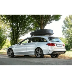 New Box tetto per auto 400 litri in abs nero goffrato - n60040 Portaggio