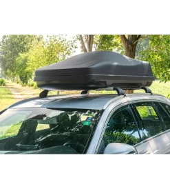 New Box tetto per auto 400 litri in abs nero goffrato - n60040 Portaggio