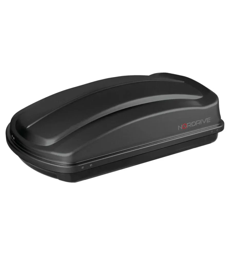 Nordrive Portaggio|Box tetto per auto 333 litri in abs nero goffrato - n60033