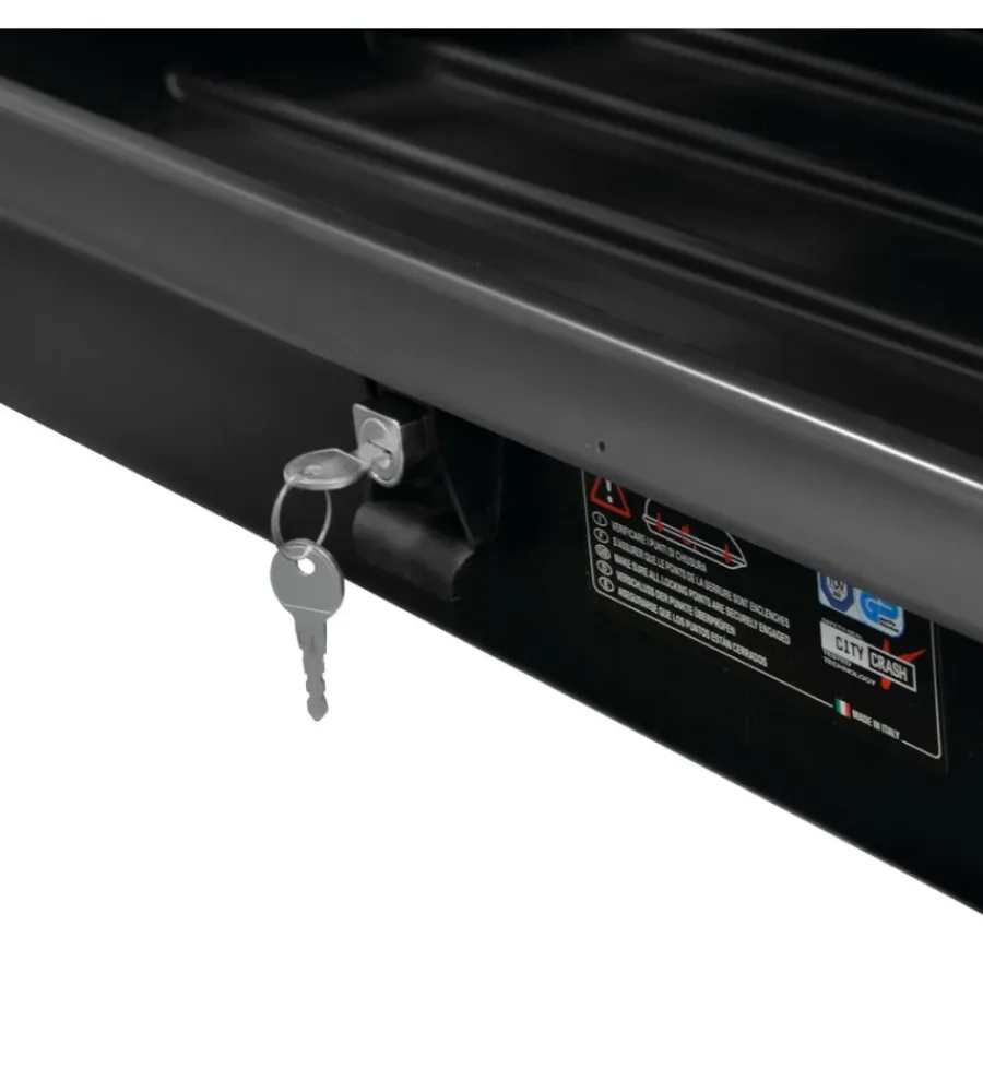 Nordrive Portaggio|Box tetto per auto 333 litri in abs nero goffrato - n60033