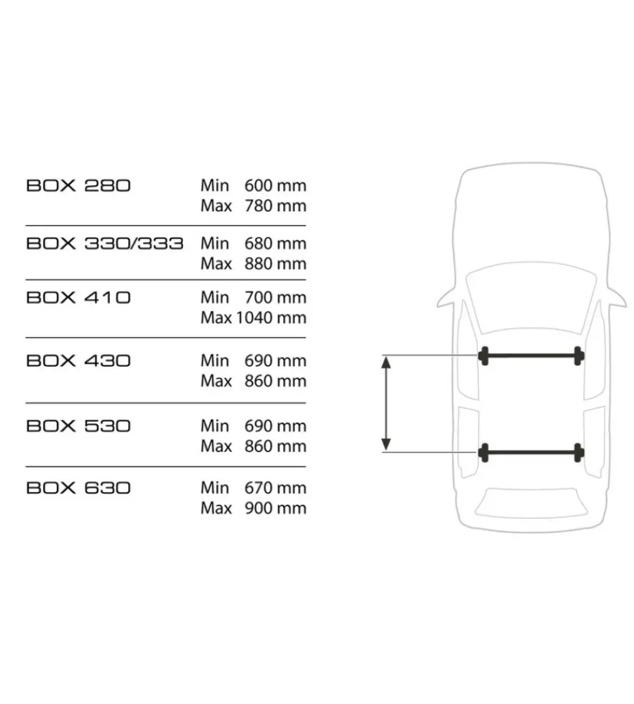 Nordrive Portaggio|Box tetto per auto 333 litri in abs nero goffrato - n60033