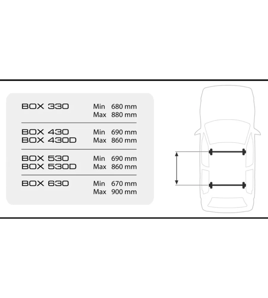 Portaggio-Nordrive Box tetto per auto 430 litri in abs grigio goffrato - n60010