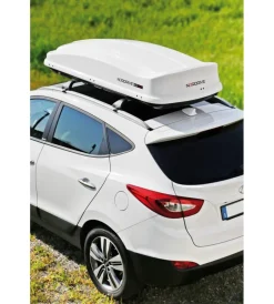 Nordrive Portaggio|Box tetto per auto 530 litri  in abs argento lucido - n60021