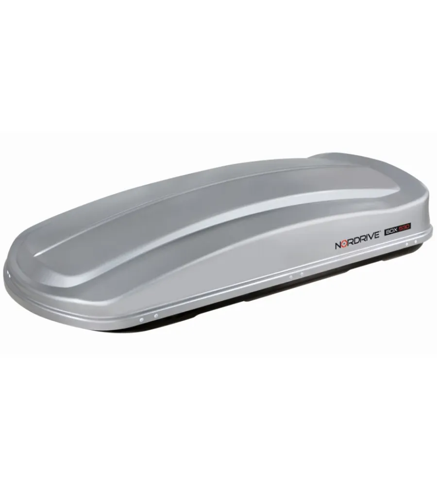 Online Box tetto per auto 530 litri in abs grigio goffrato - n60020 Portaggio