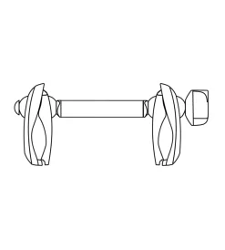 Yakima Portaggio|Braccetto ferma telaio da bici a bici per portabici justclick e foldclick  yck609