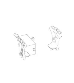 Accessori Bagno- Braccioli per sedia da doccia