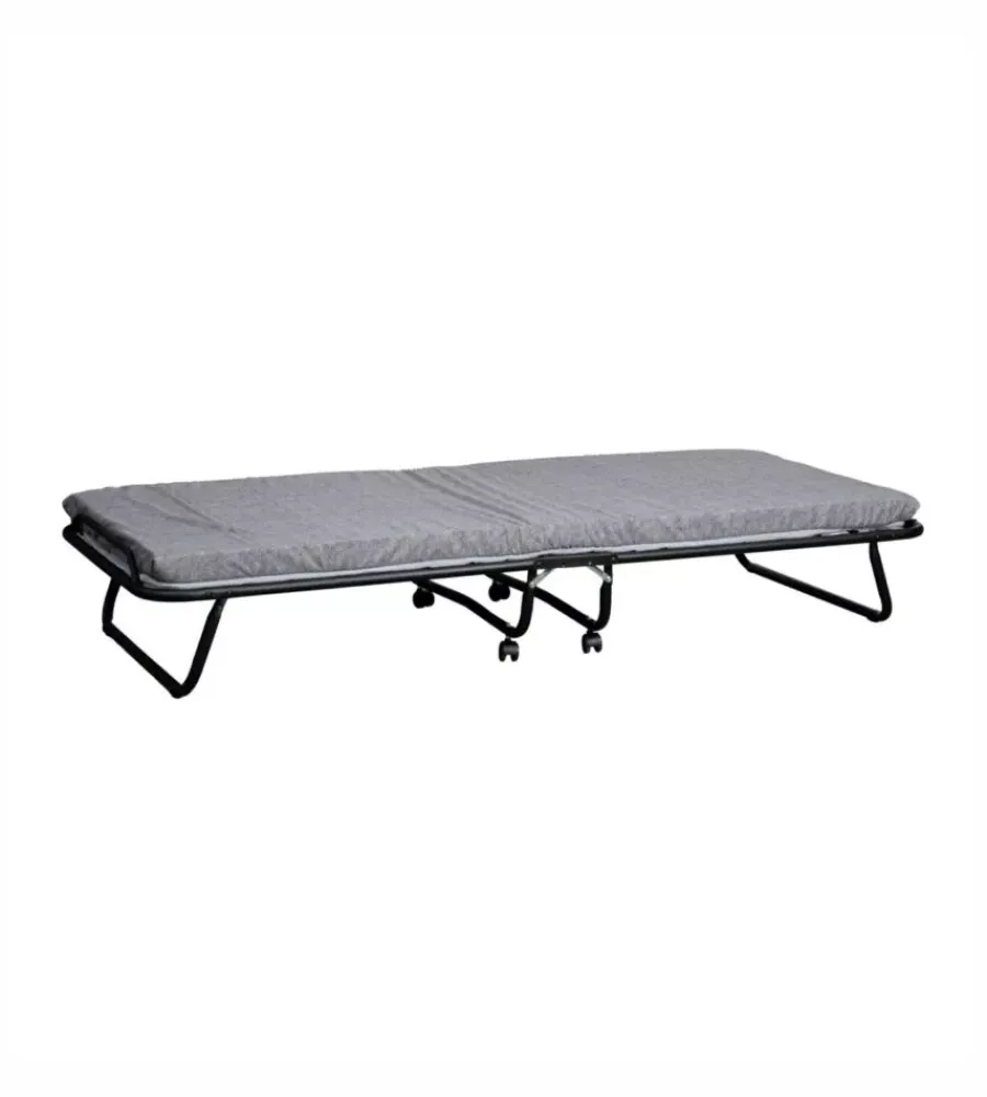 Clearance Brandina singola pieghevole somnus con rete a maglia e materasso 80x190 cm Letti E Comodini
