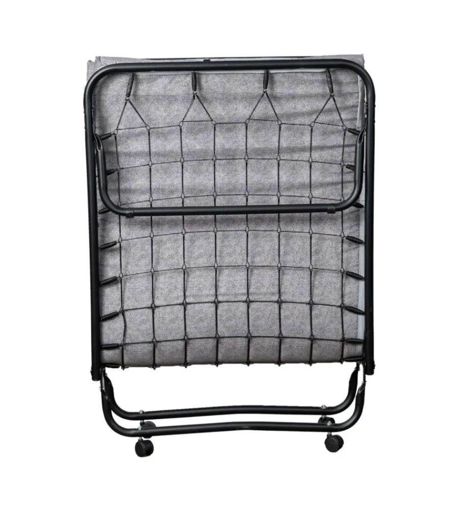 Clearance Brandina singola pieghevole somnus con rete a maglia e materasso 80x190 cm Letti E Comodini