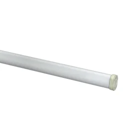 Tessile D'Arredo|Bris astina piatta in acciaio bianca a pressione estensibile da 40 a 60 cm