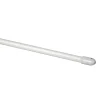 Tessile D'Arredo- Bris astina tonda in acciaio plasticato bianca estensibile da 60 a 80 cm