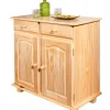 Credenze E Buffet- Buffet 2 ante+ 2 cassetti in pino massello, 88x87x43 cm