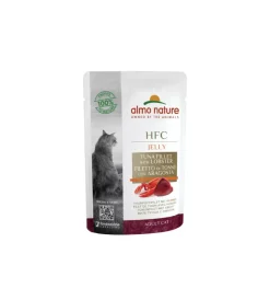 Alimenti Umido Gatto-Almo Nature Busta da 55 grammi per gatto - filetto di tonno e aragosta