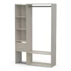 Armadi- Cabina armadio a giorno "flower" rovere 119x39x183 cm
